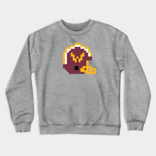 8 Bit Washington Commanders Helmet Crewneck Sweatshirt